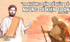 CÁC BÀI SUY NIỆM LỜI CHÚA CHÚA NHẬT VI THƯỜNG NIÊN- A