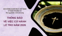 Ủy ban Phụng tự thông báo về việc cử hành Lễ Tro năm 2026