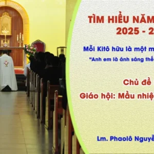 Tìm hiểu năm mục vụ 2025-2026: Mỗi Kitô hữu là một môn đệ thừa sai - Giáo hội: mầu nhiệm mặt trăng