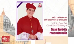 Đức Thánh Cha gửi điện văn chia buồn về sự qua đời của ĐHY Gioan Baotixita Phạm Minh Mẫn