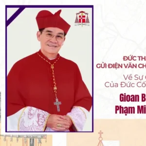 Đức Thánh Cha gửi điện văn chia buồn về sự qua đời của ĐHY Gioan Baotixita Phạm Minh Mẫn