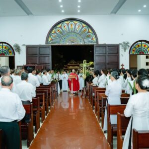 Gx. Tân Phước: Cử hành phụng vụ Lễ Lá- Khai mạc Tuần Thánh 2026