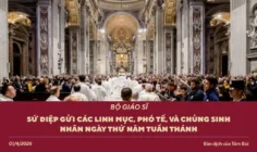 Sứ điệp Bộ Giáo sĩ gửi các linh mục, phó tế và chủng sinh nhân ngày thứ Năm tuần