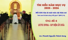 Tìm hiểu năm mục vụ 2025-2026: Mỗi Kitô hữu là một môn đệ thừa sai - Lectio divina - Suy niệm Lời Chúa
