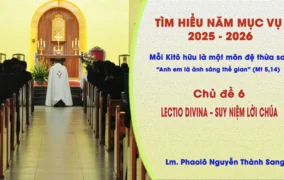 Tìm hiểu năm mục vụ 2025-2026: Mỗi Kitô hữu là một môn đệ thừa sai - Lectio divina - Suy niệm Lời Chúa