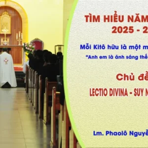 Tìm hiểu năm mục vụ 2025-2026: Mỗi Kitô hữu là một môn đệ thừa sai - Lectio divina - Suy niệm Lời Chúa