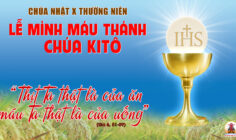 CÁC BÀI SUY NIỆM LỜI CHÚA CHÚA NHẬT MÌNH MÁU CHÚA KITÔ- A
