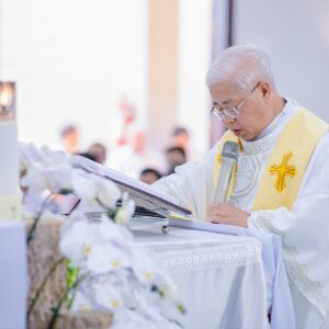 Gx. Ngãi Giao: Chào đón vị chủ chăn mới: Cha Anphongsô Nguyễn Văn Thế