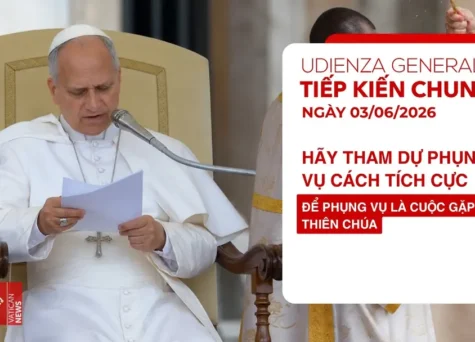 Tiếp kiến chung 3/6/2026 - ĐTC Lêô XIV: Hãy tham dự Phụng vụ cách tích cực để Phụng vụ là cuộc gặp gỡ Thiên Chúa