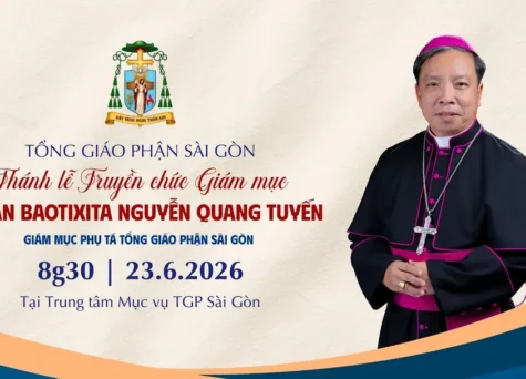 Trực tiếp Thánh lễ Truyền chức Giám mục cho Đức cha tân cử Gioan Baotixita Nguyễn Quang Tuyến