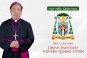 Huy hiệu và khẩu hiệu của Đức Giám mục Gioan Baotixita Nguyễn Quang Tuyến