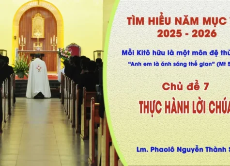 Tìm hiểu năm mục vụ 2025-2026: Mỗi Kitô hữu là một môn đệ thừa sai - Thực hành Lời Chúa