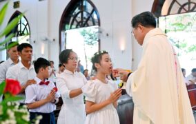 Gx. Hải An: 46 thiếu nhi lần đầu rước Chúa Thánh Thể - Ngày 21.6.2026