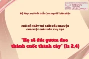 “Họ sẽ đúc gươm đao thành cuốc thành cày” - Chủ đề ngày Thế giới Cầu nguyện cho việc chăm sóc thụ tạo