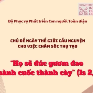 “Họ sẽ đúc gươm đao thành cuốc thành cày” - Chủ đề ngày Thế giới Cầu nguyện cho việc chăm sóc thụ tạo