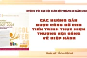Hướng tới Đại hội Giáo hội tháng 10 năm 2028 - Các hướng dẫn được công bố cho tiến trình thực hiện Thượng Hội đồng về Hiệp hành