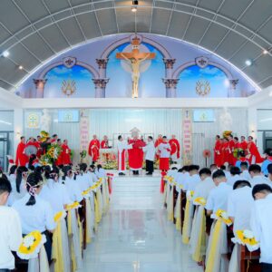 Gx. Tân Lâm: Đức Cha Emmanuel cử hành Thánh lễ ban Bí tích Thêm Sức- Ngày 30.07.2026