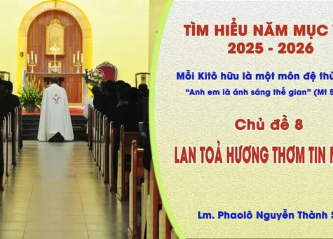 Tìm hiểu năm mục vụ 2025-2026: Mỗi Kitô hữu là một môn đệ thừa sai - Lan toả hương thơm Tin mừng
