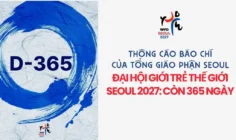 Thông cáo Báo chí của Tổng Giáo phận Seoul – Đại hội Giới trẻ thế giới Seoul 2027: Còn 365 ngày