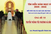 Tìm hiểu năm mục vụ 2025-2026 - Chủ đề 10: Truyền thông yêu thương và bình an