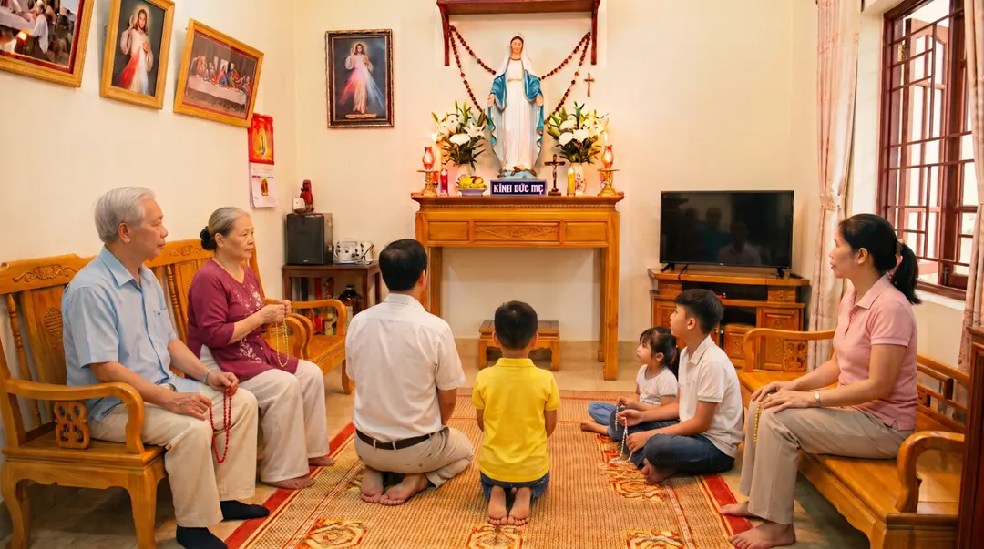 Lần chuỗi Mân côi để nên thánh