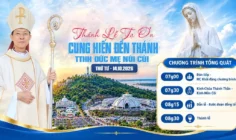 Thánh lễ Tạ ơn và cung hiến Đền thánh Trung tâm hành hương Đức Mẹ Núi Cúi lúc 08g30 ngày 14.10.2016