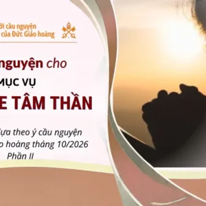 Cầu nguyện cho mục vụ sức khỏe tâm thần - Suy niệm dựa theo ý cầu nguyện của Đức Giáo hoàng tháng 10/2026 - Phần II