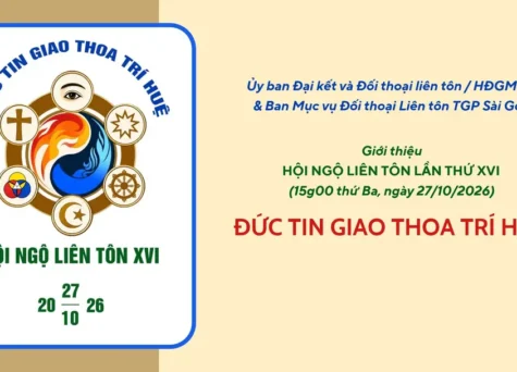 Giới thiệu Hội ngộ Liên tôn lần XVI ngày 27/10/2026 - Đức tin giao thoa trí huệ