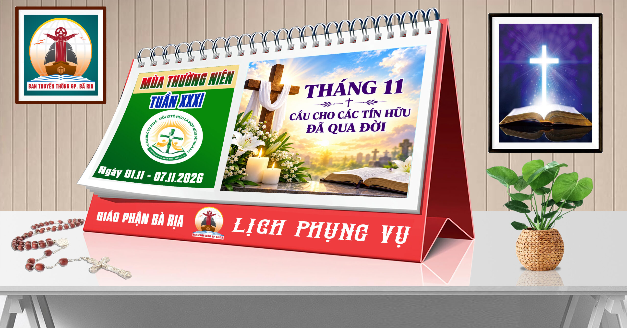 Lịch Phụng vụ từ ngày 01.11 đến 08.11. 2026