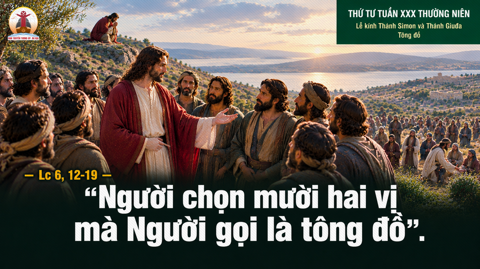28.10.2026 – Thứ Tư Tuần XXX Thường Niên: Thánh Simon Và Thánh Giuđa, Tông Đồ