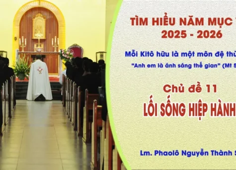 Tìm hiểu năm mục vụ 2025-2026 - Chủ đề 11: Lối sống hiệp hành