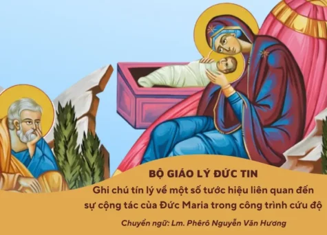 Ghi chú tín lý của Bộ Giáo lý Đức tin về một số tước hiệu liên quan đến sự cộng tác của Đức Maria trong công trình cứu độ